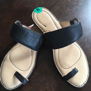 NWT Born Black Leather Sandals - Sz. 8